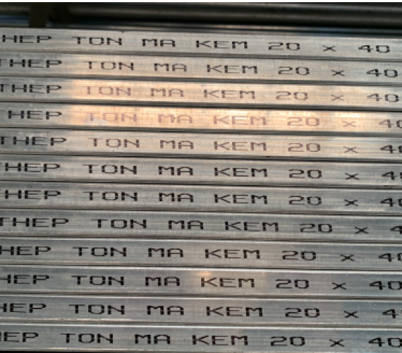 THÉP HỘP MẠ KẼM 20 X 40 HÒA PHÁT