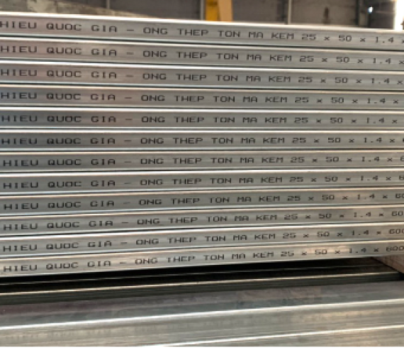 THÉP HỘP MẠ KẼM 25 X 50 HÒA PHÁT
