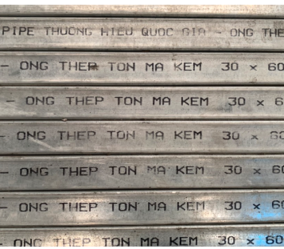 THÉP HỘP MẠ KẼM 30 X 60 HÒA PHÁT